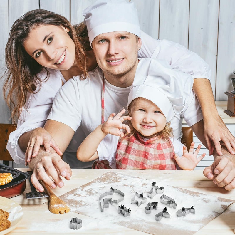 GWHOLE 12Pcs Sea Creature Cookie Cutter Set, Small Ocean Sea Life Mermaid Cookie and Fondant Cutter for Kids - Image 4